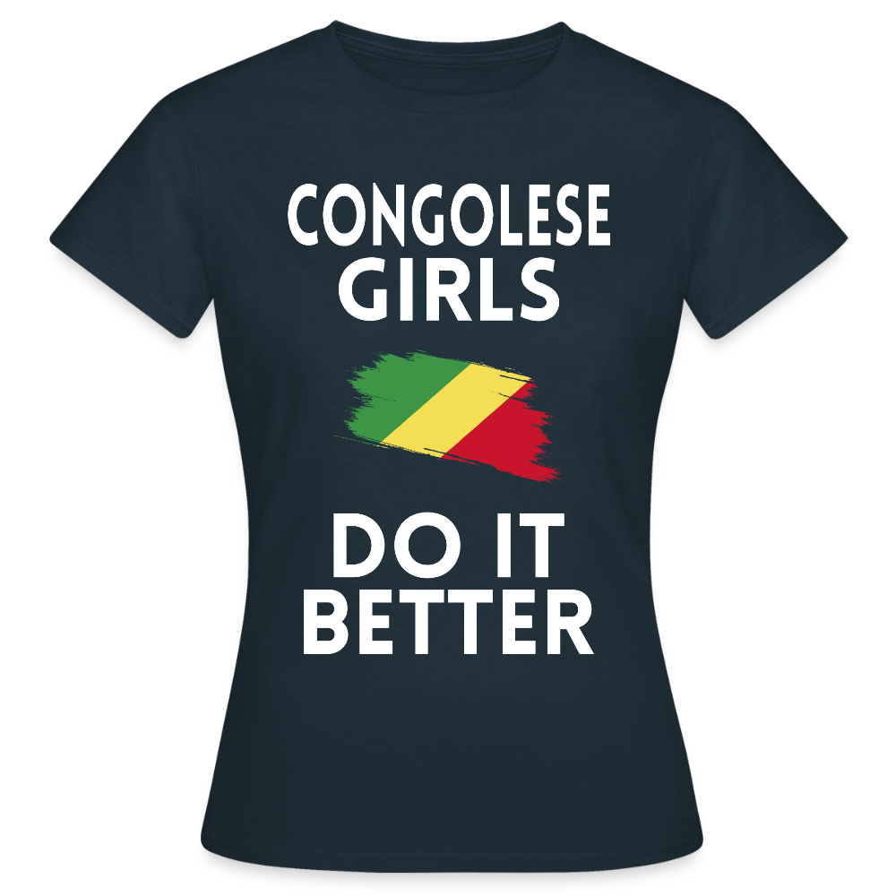T-shirt femme - Congolese Girls Do It Better - marine