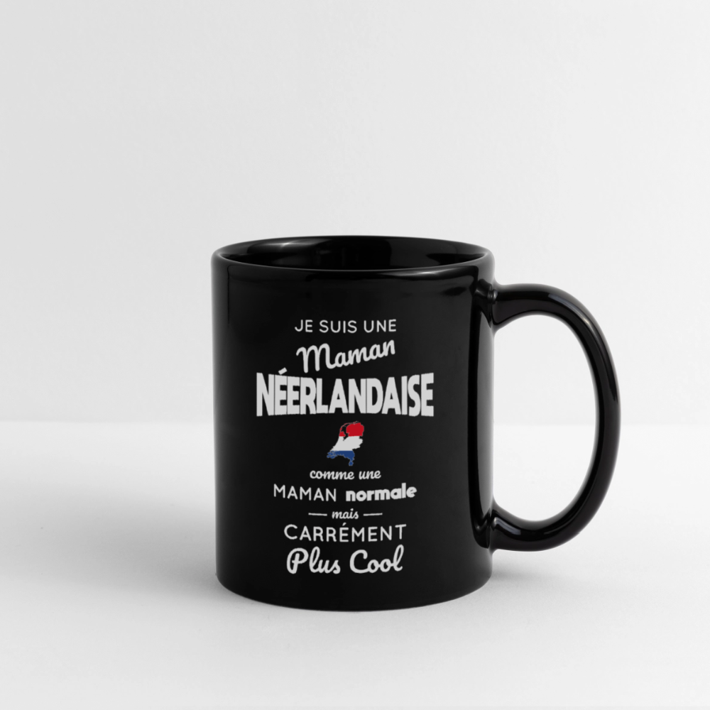 Mug uni - Maman Néerlandaise plus cool - noir