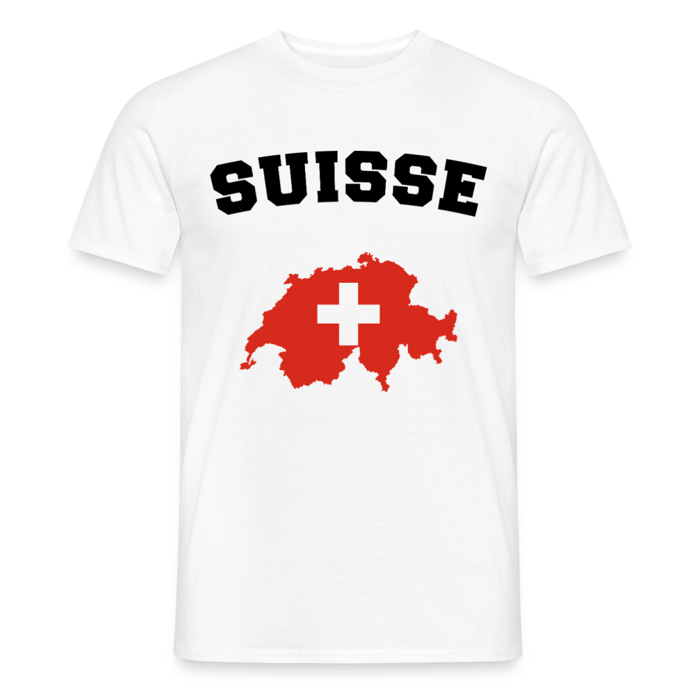 T-shirt Homme coloris clair - Suisse - blanc