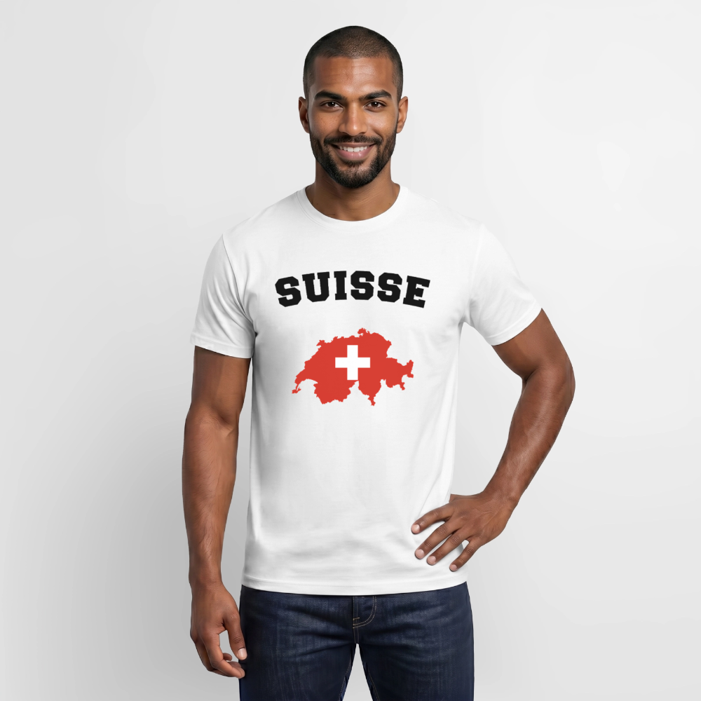 T-shirt Homme coloris clair - Suisse - blanc