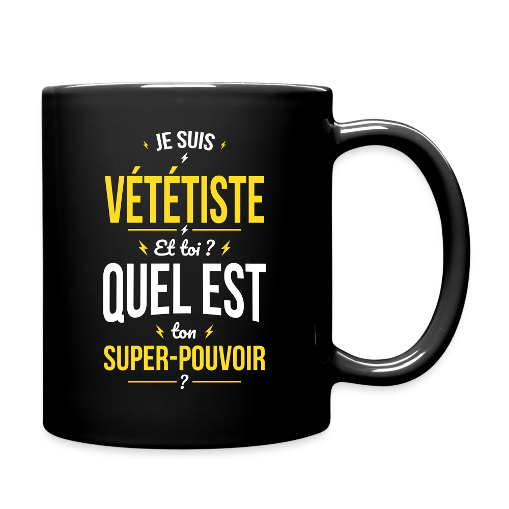 Mug uni - Je suis vététiste - Super-pouvoir - noir