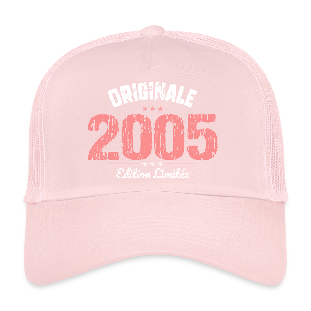 Casquette Trucker - Anniversaire 20 Ans - Originale 2005 - rose pâle