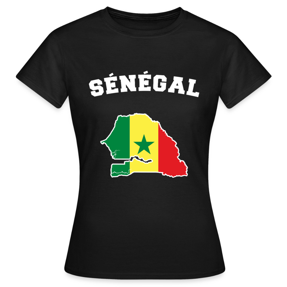 T-shirt Femme - Sénégal - noir