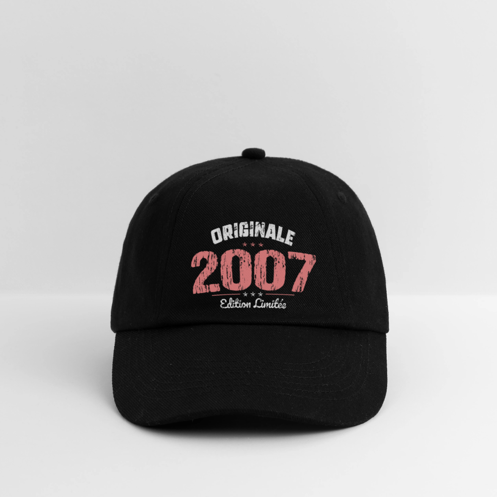 Casquette classique - Anniversaire 18 Ans - Originale 2007 - noir/noir