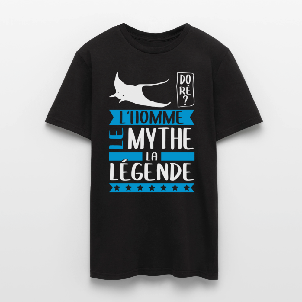 T-shirt homme Rémi rébus – L’homme, le mythe, la légende - noir
