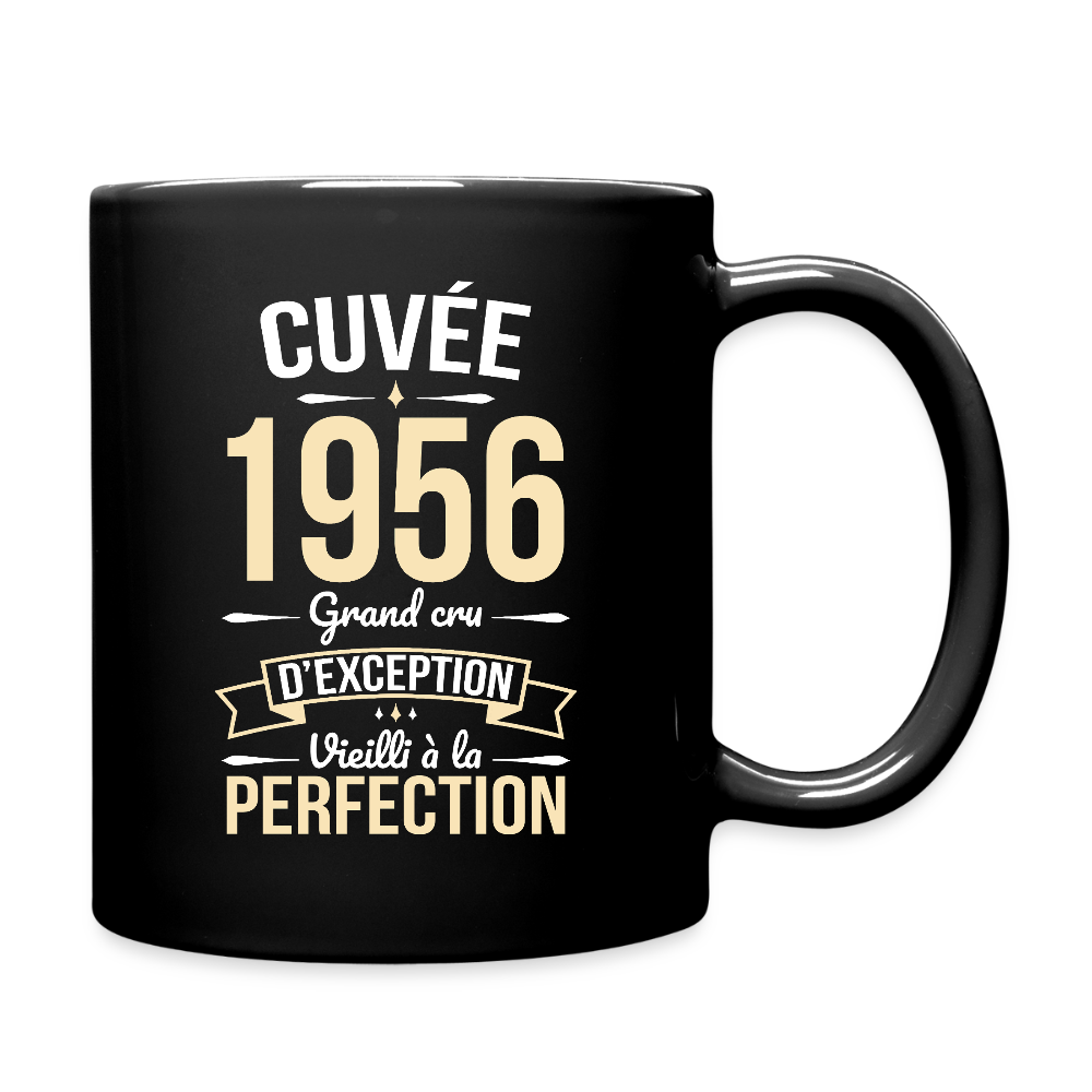 Mug anniversaire homme 70 ans – Cuvée 1956, Grand cru d’exception - noir