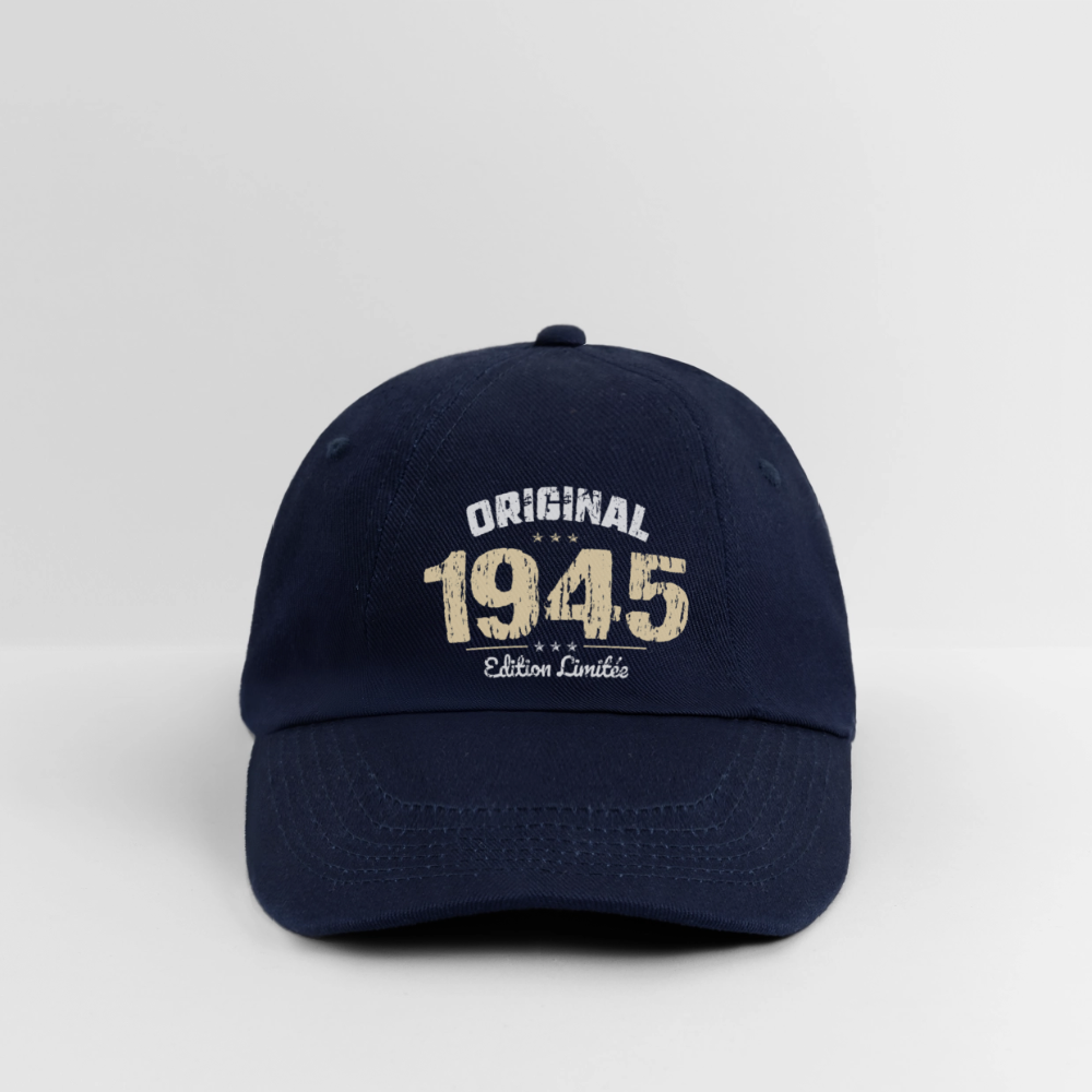 Casquette classique - Anniversaire 81 Ans - Original 1945 - bleu/bleu