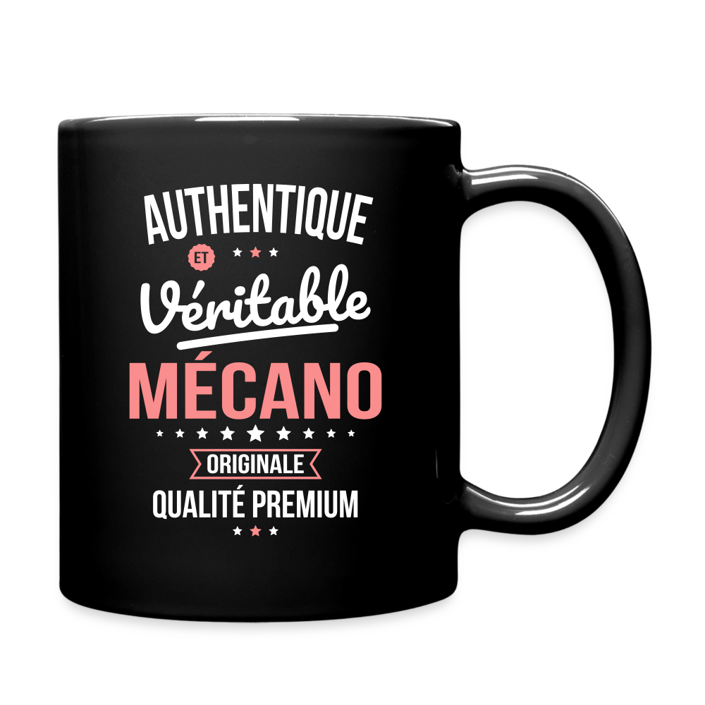 Mug uni - Authentique et véritable Mécano - noir