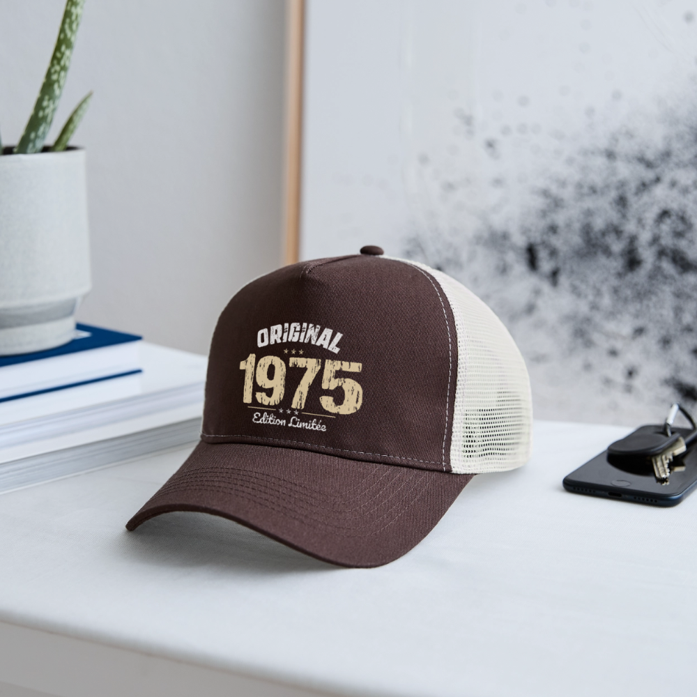 Casquette Trucker - Anniversaire 50 Ans - Original 1975 - marron/beige