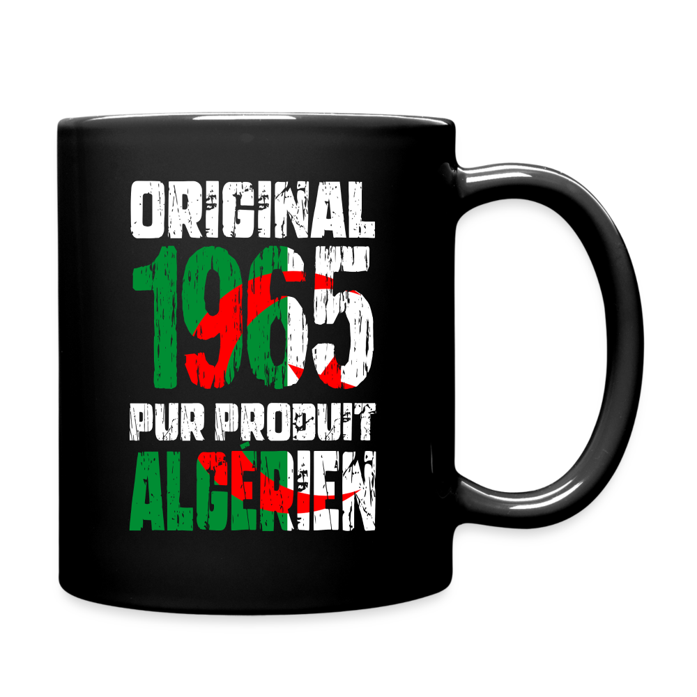 Mug uni - Anniversaire 60 Ans - Original 1965 - Pur produit Algérien - noir