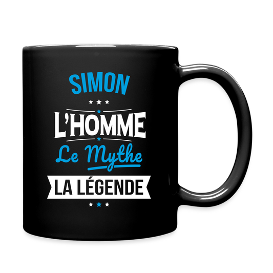 Mug uni - Simon - l'Homme - le Mythe - la Légende - noir