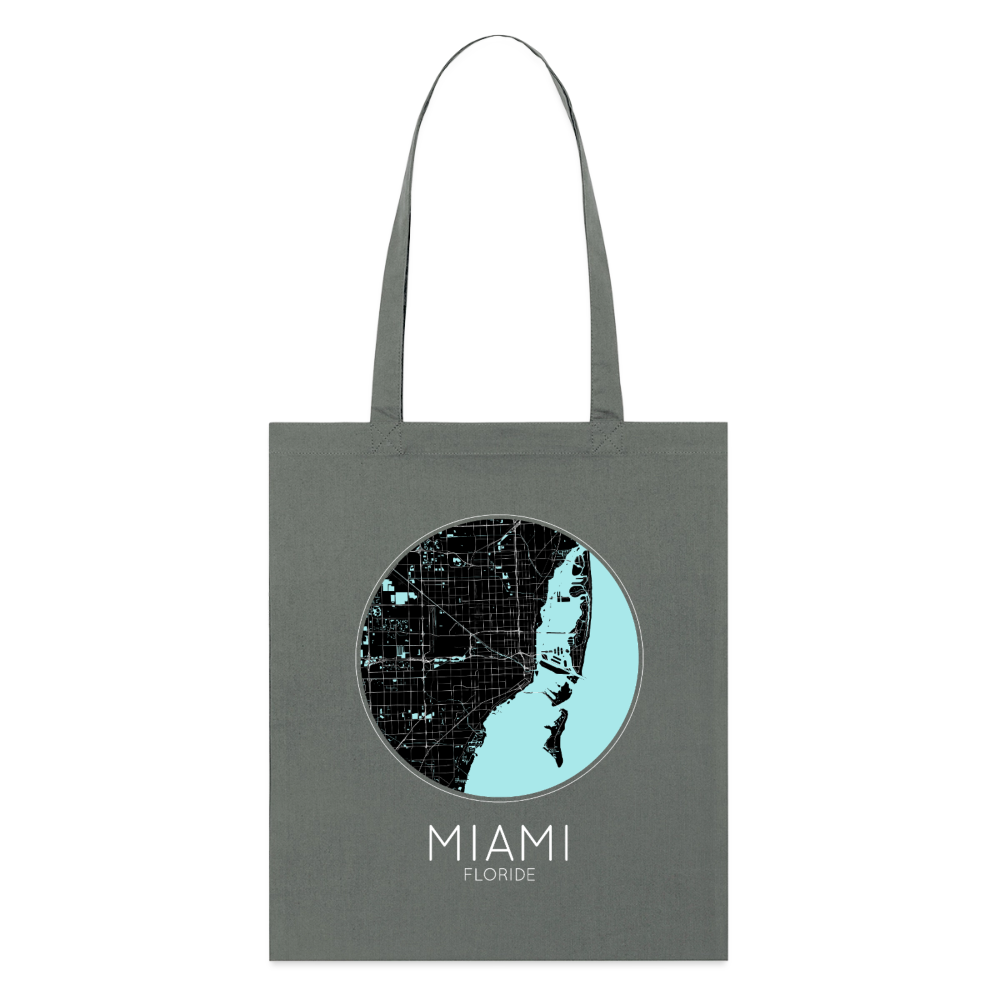 Tote Bag Miami Bio – Plan de Miami - charbon