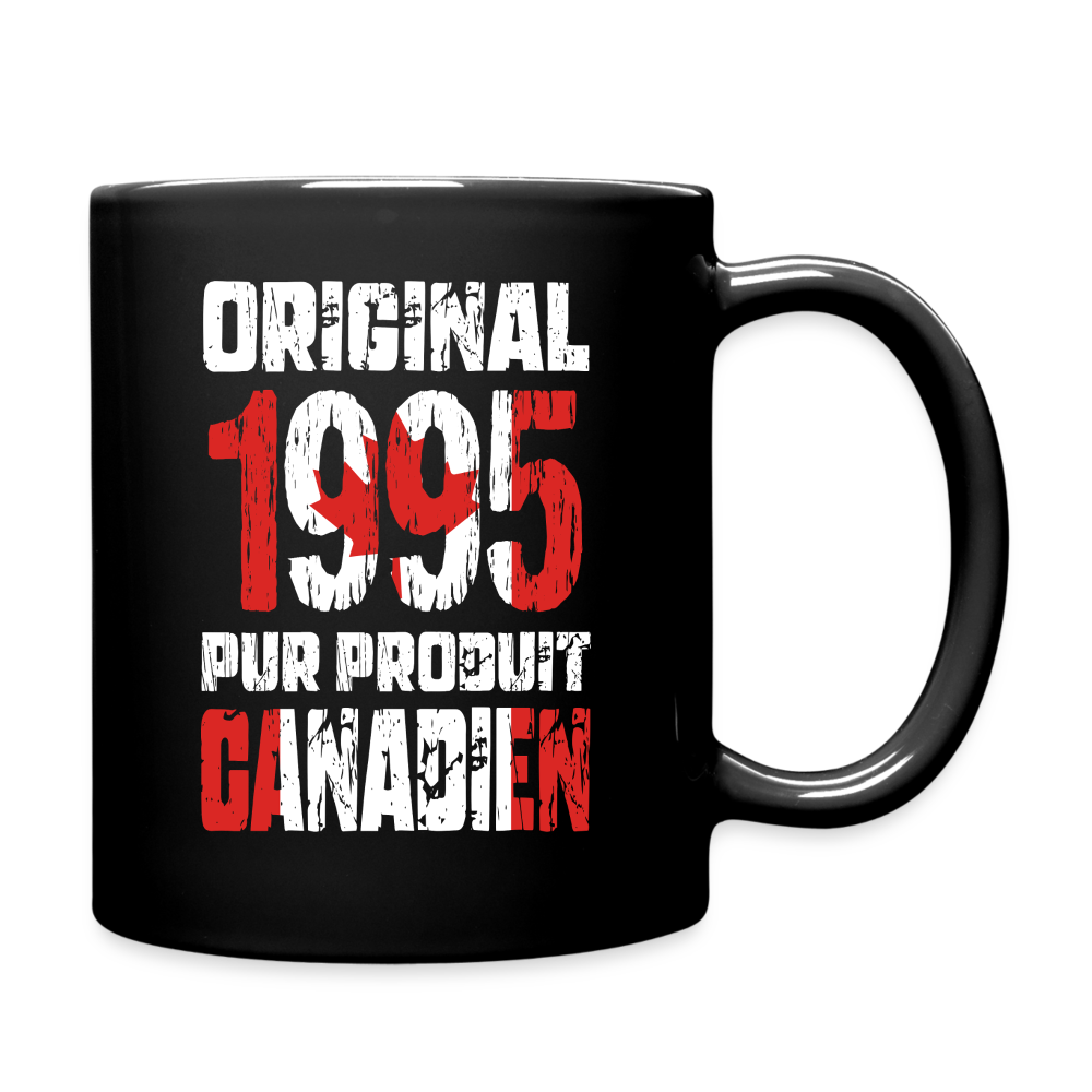 Mug uni - Anniversaire 30 Ans - Original 1995 - Pur produit Canadien - noir