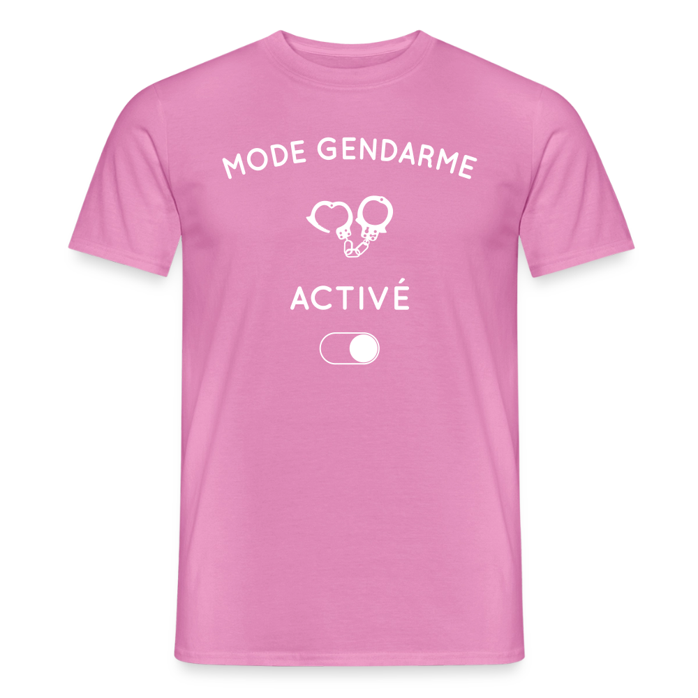 T-shirt Homme - Mode gendarme activé - rose