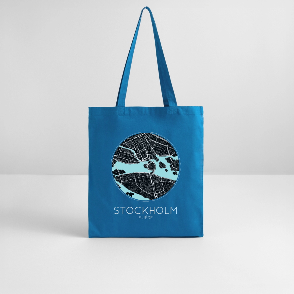 Tote Bag Stockholm Bio – Plan de Stockholm - bleu royal