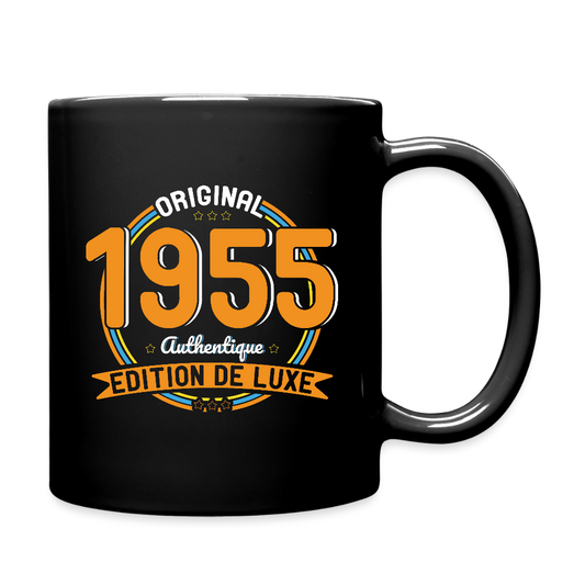 Mug uni - Anniversaire 70 Ans - Original 1955 Authentique - noir