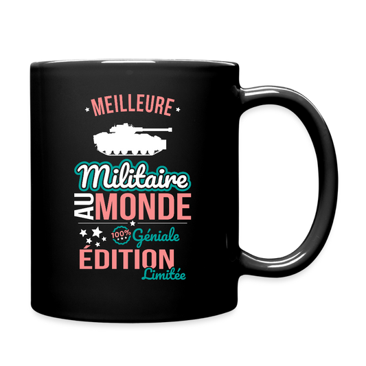 Mug uni - Meilleure Militaire au monde - 100% géniale - noir