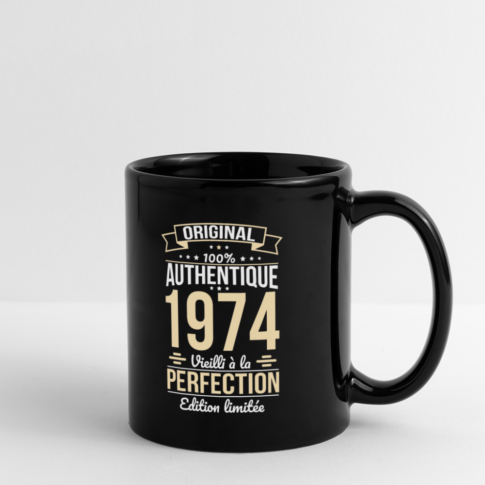 Mug uni - Anniversaire 51 Ans - Original 1974 - noir