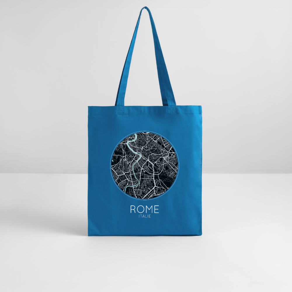 Tote Bag Rome Bio – Plan de Rome - bleu royal