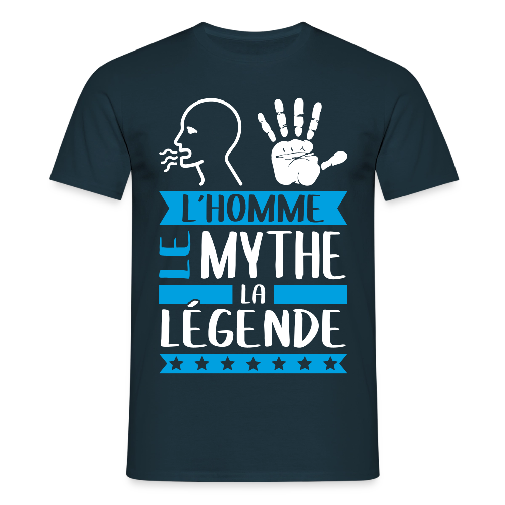 T-shirt homme Romain rébus – L’homme, le mythe, la légende - marine