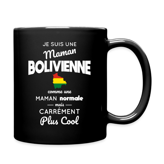 Mug uni - maman Bolivienne plus cool - noir