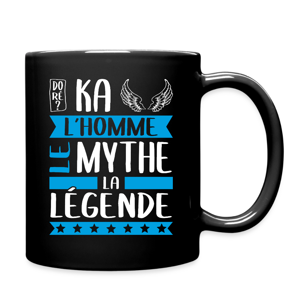 Mug uni Michaël rébus – L’homme, le mythe, la légende - noir