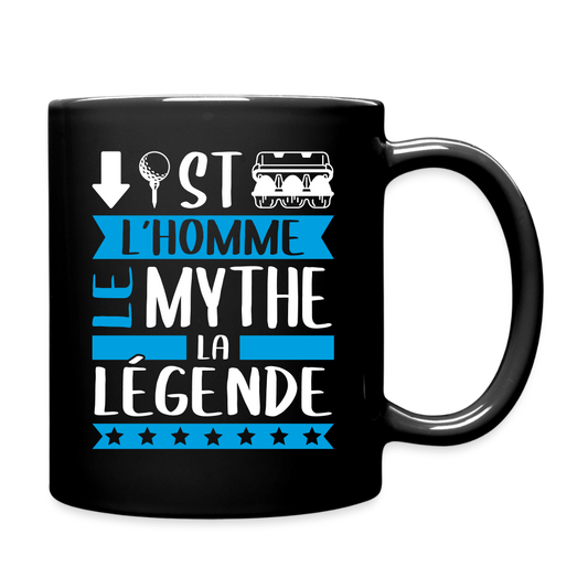 Mug uni Baptiste rébus – L’homme, le mythe, la légende - noir