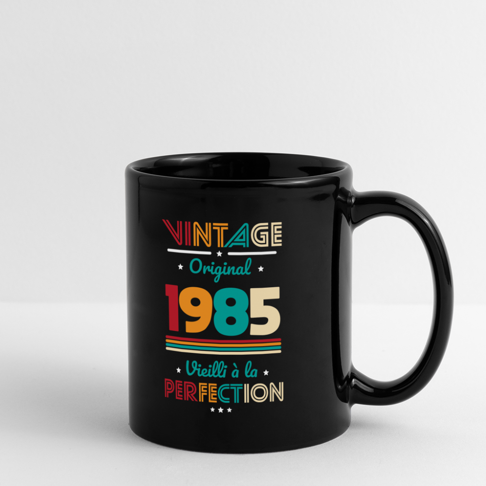 Mug uni - Anniversaire 40 Ans - Vintage Original 1985 - noir