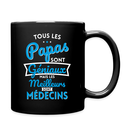 Mug uni - Papas géniaux - Les meilleurs sont médecins - noir