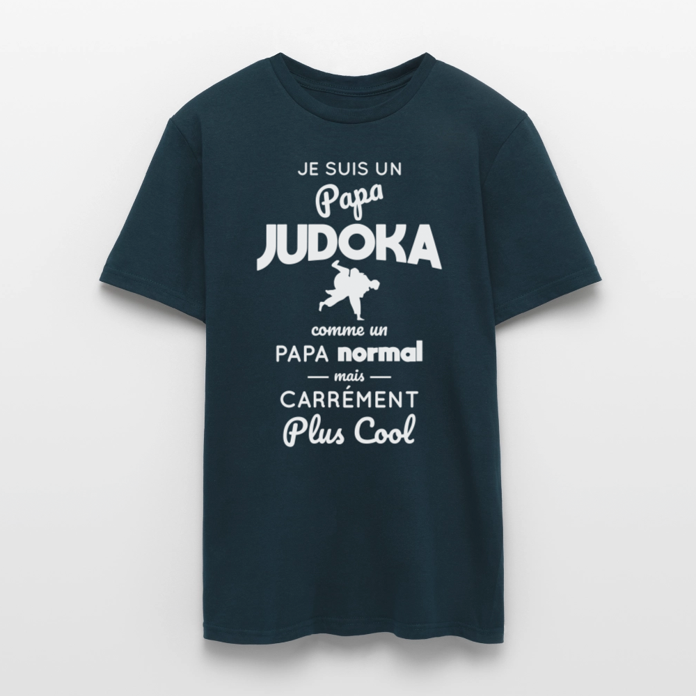 T-shirt Homme - Papa judoka plus cool - marine