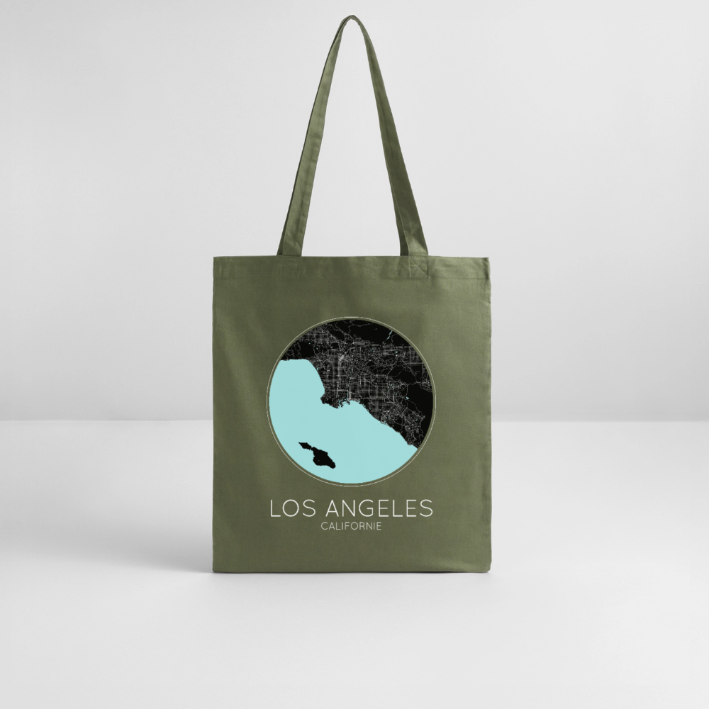 Tote Bag Los Angeles Bio – Plan de Los Angeles - kaki