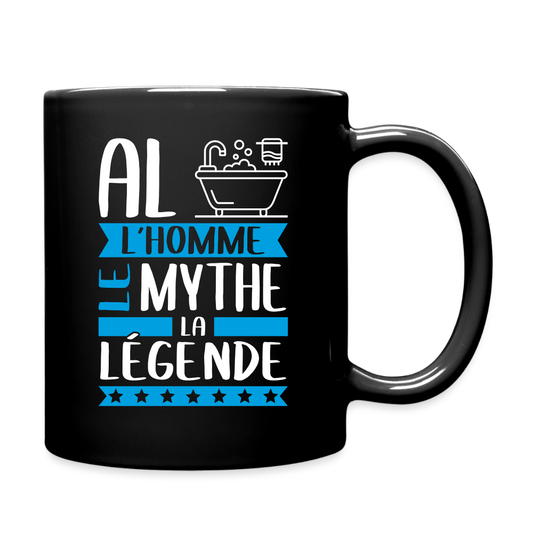 Mug uni Albin rébus – L’homme, le mythe, la légende - noir
