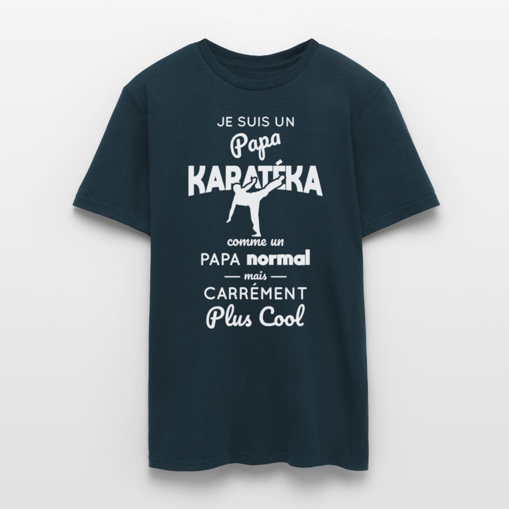 T-shirt Homme - Papa karatéka plus cool - marine