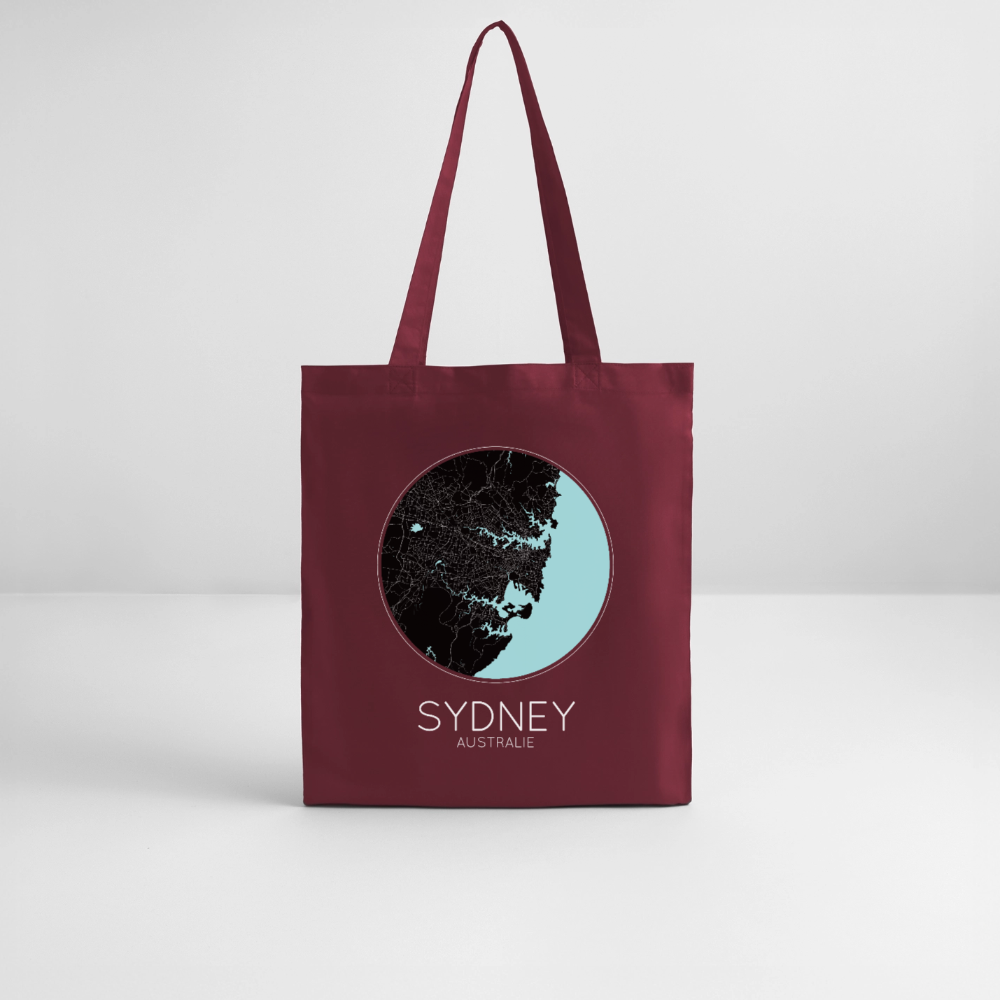 Tote Bag Sydney Bio – Plan de Sydney - bordeaux