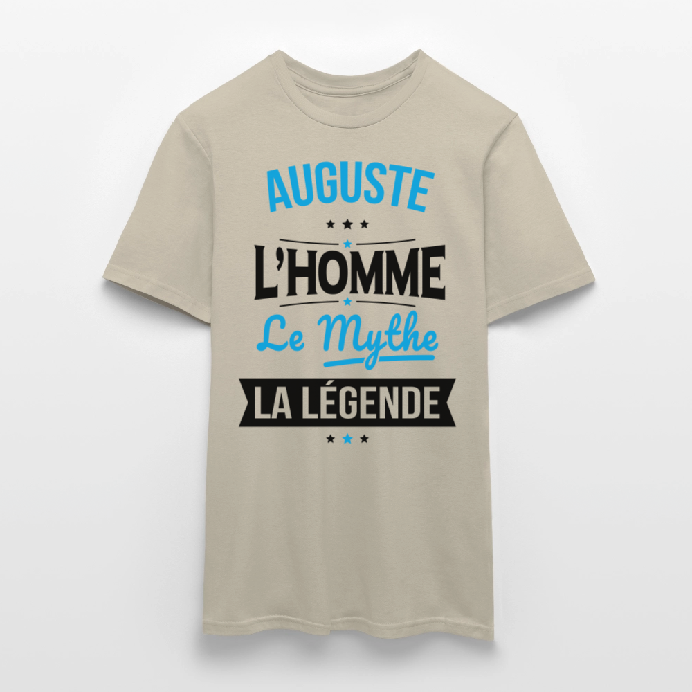 T-shirt Homme - Auguste - l'Homme - le Mythe - la Légende - beige sable