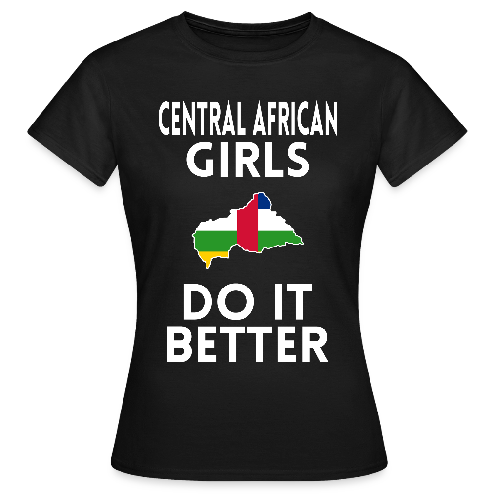 T-shirt femme - Central African Girls Do It Better - noir
