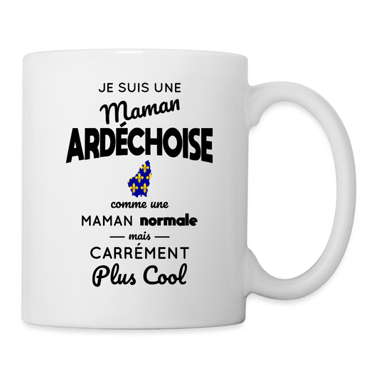 Mug blanc - Maman Ardéchoise plus cool - blanc