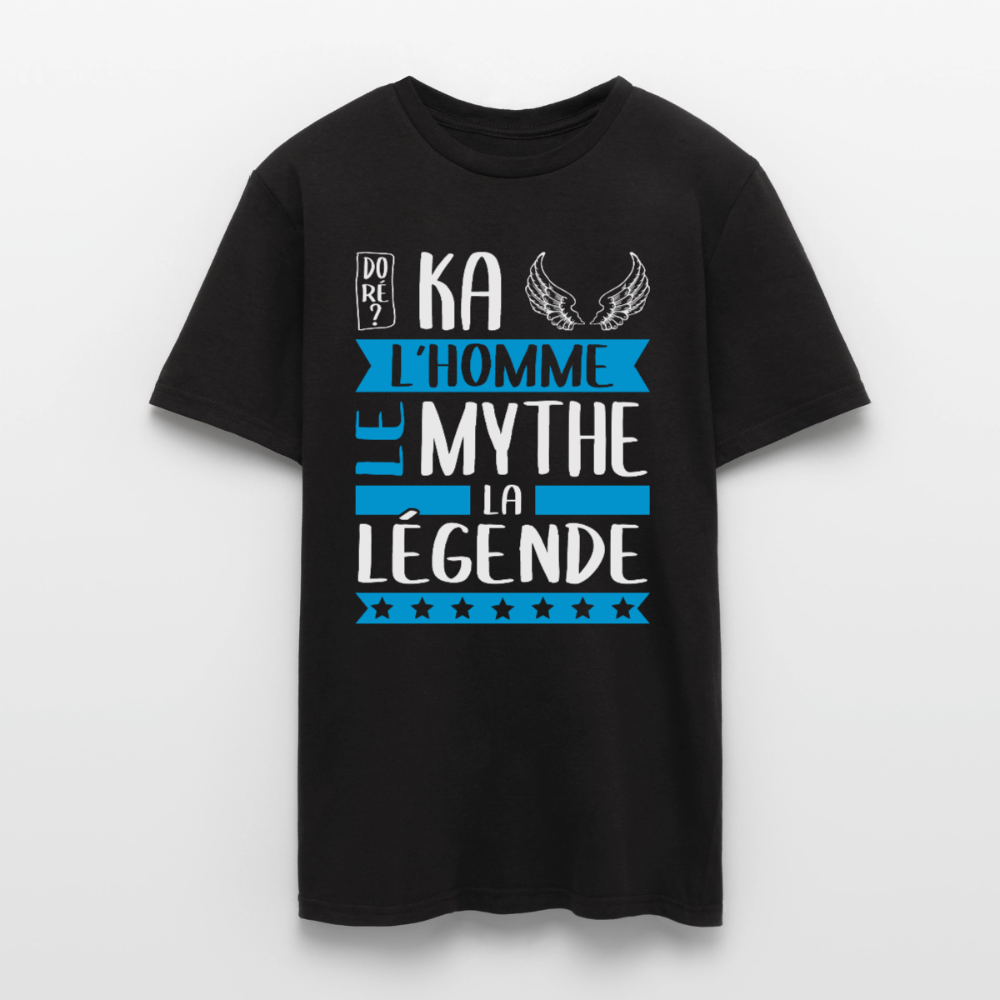 T-shirt homme Michaël rébus – L’homme, le mythe, la légende - noir