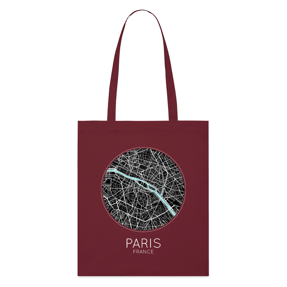 Tote Bag Paris Bio – Plan de Paris - bordeaux