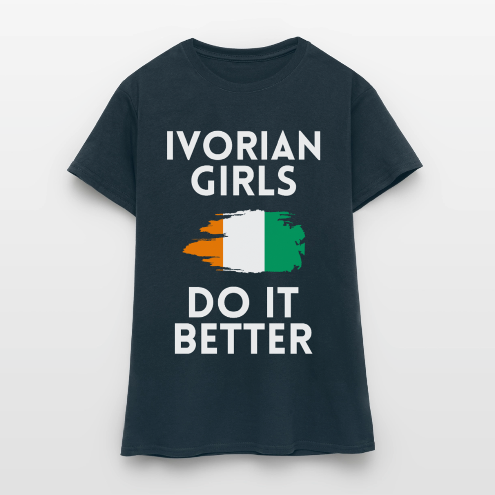 T-shirt femme - Ivorian Girls Do It Better - marine
