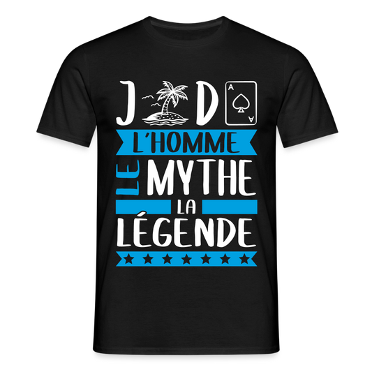 T-shirt homme Gildas rébus – L’homme, le mythe, la légende - noir
