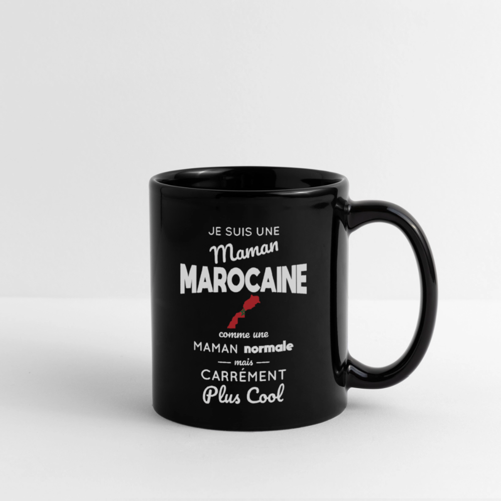 Mug uni - Maman Marocaine plus cool - noir