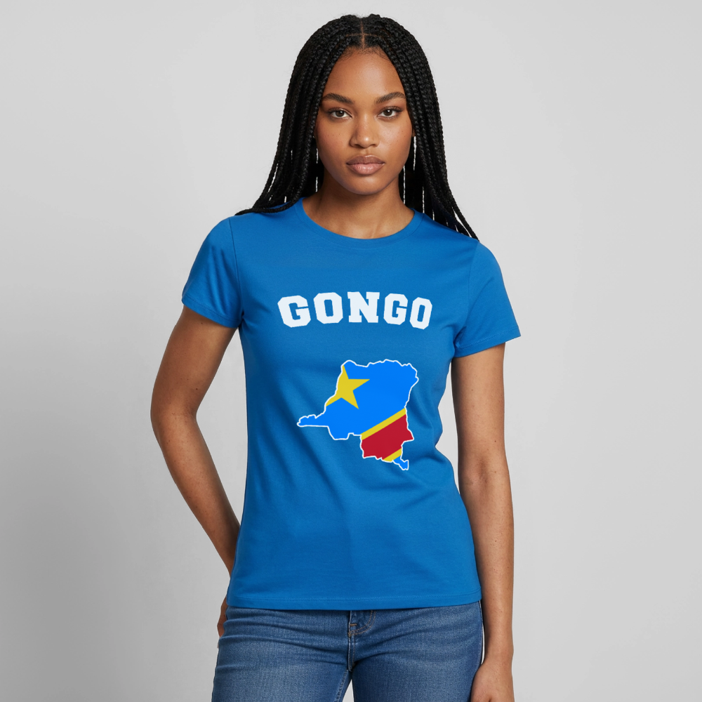 T-shirt Femme - RD Congo - bleu royal