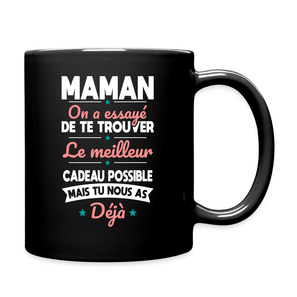 Mug uni maman fête des mères humour - noir