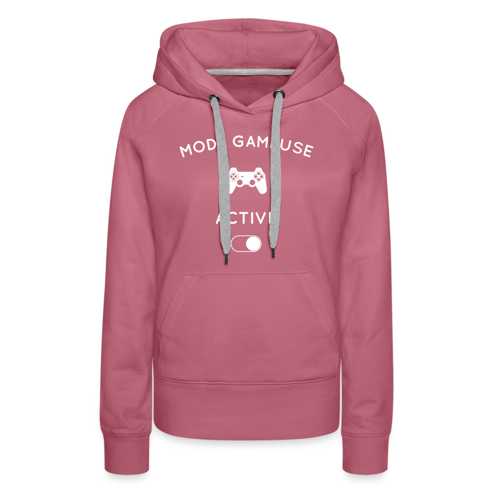 Sweat à capuche Premium Femme - Mode gameuse activé - mauve