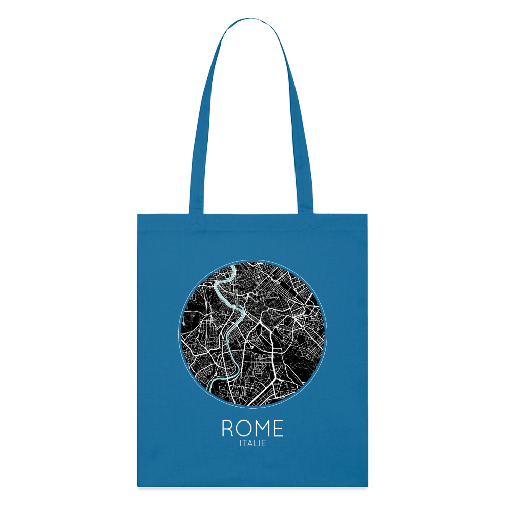 Tote Bag Rome Bio – Plan de Rome - bleu royal