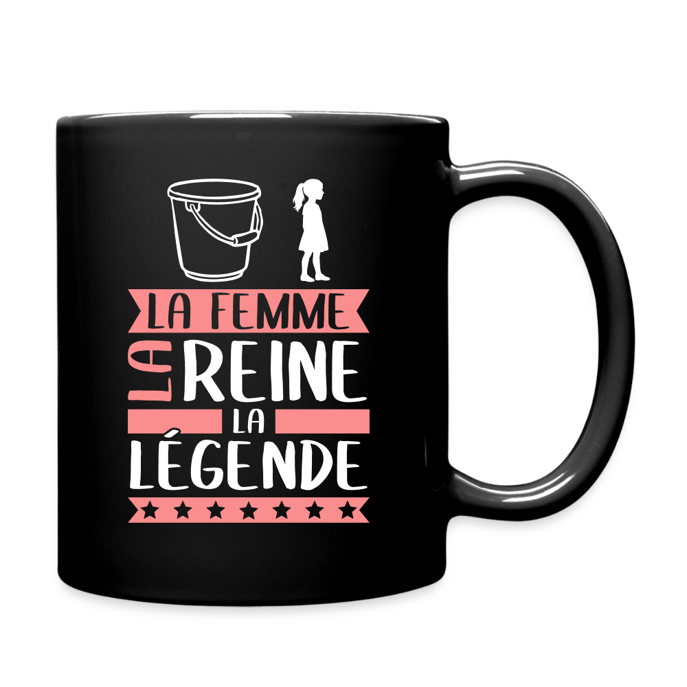 Mug uni Sophie rébus – La femme, la reine, la légende - noir