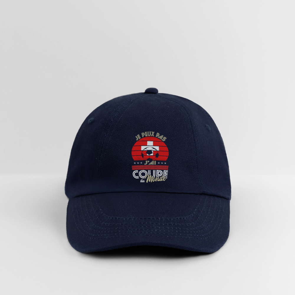 Casquette classique - Je peux pas j'ai Coupe du Monde - Suisse - bleu/bleu
