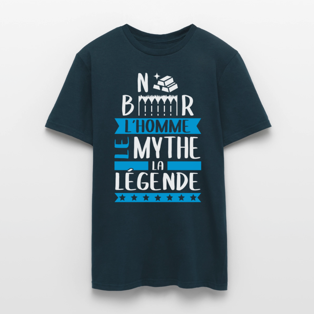 T-shirt homme Norbert rébus – L’homme, le mythe, la légende - marine