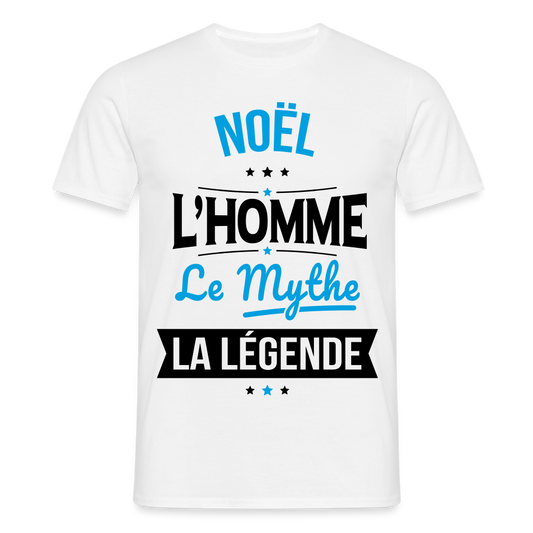 T-shirt Homme - Noël - l'Homme - le Mythe - la Légende - blanc